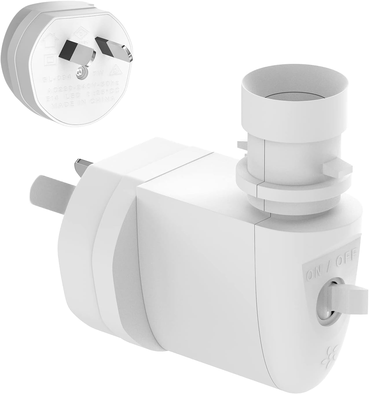 Plug in Light Socket, LED Bulb Light Socket Holder, MATCHEASY Outlet to