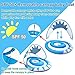 Shark Shape Baby Swimming Pool Float Ring with Removable Sun Canopy Safety Seat, Newest Inflatable Babies Spring Floatie Double Airbag Swim Trainer Newborn Infant Toddler, 6-36 Months