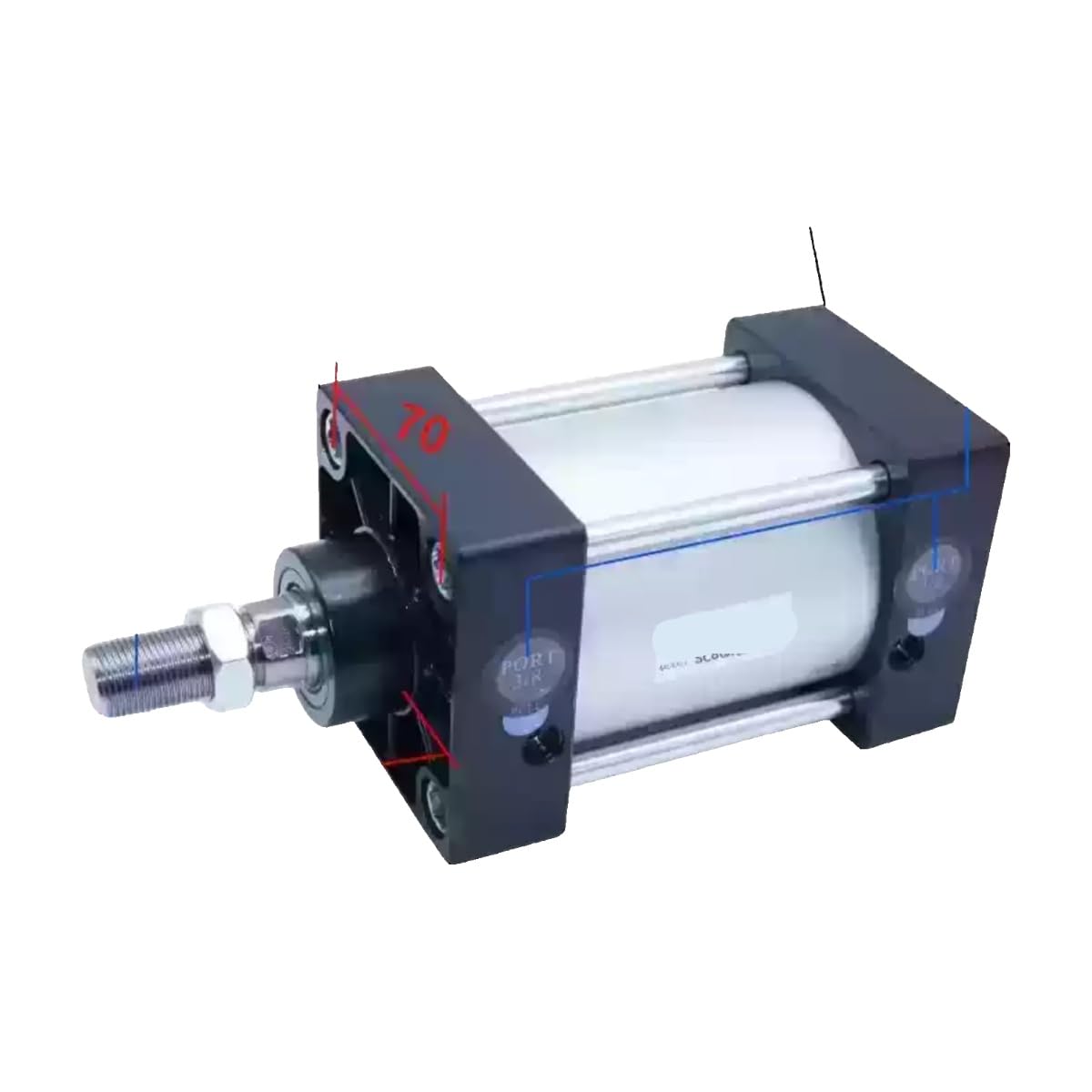 Cylindre pneumatique SC80X125S anti-fuite d'air pour l'automatisation des convoyeurs