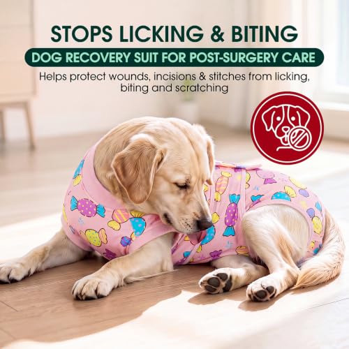 Image of Kuoser Dog Surgery Suit Female Spay, Dog Recovery Suit Male Neuter