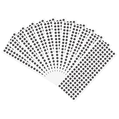 QUARKZMAN 1750 Stück 3D-Scanner-Marker 0,8 mm für 3D-Scanner, 3D-Tracking-Dots-Referenzpunktmelder, 3D-Ziel, diffuse Reflexionsmarker für 3D-Scanner und optisches Tracking