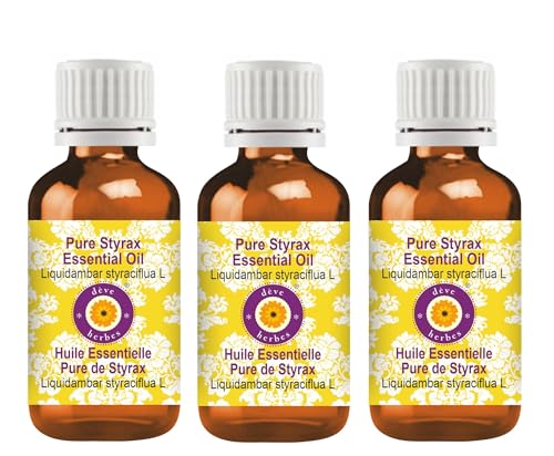 Huile de Styrax liquide naturelle qualité thérapeutique pour massage et diffusion lot de 3