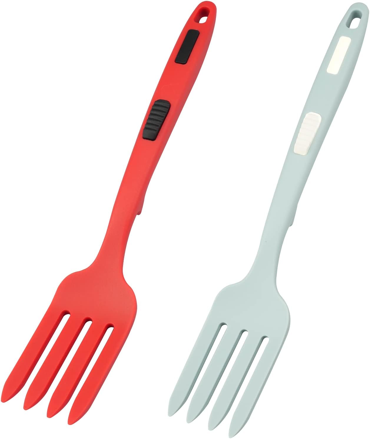 WakiHong 2 PCS Silicone Fork Multifunctional Nonstick Blending Fork