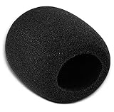 MINTHE™ Large Mic Cover For MXL, Audio Technica AT2020 and Other Large Microphones, Microphone Cover Foam, Microphone Filter, Mic Foam Cover, Foam Microphone Cover, Microphone Foam Cover, Microphone Muffler, Mic Filter