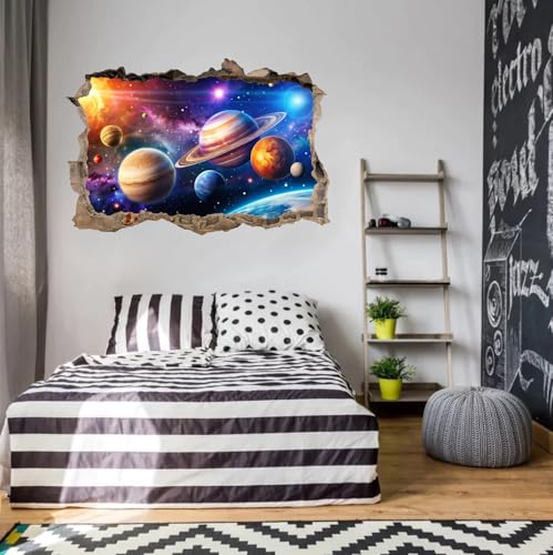 OLMIXA 3D Large Space Wall Decal 34.2"x 23" miniatura 2