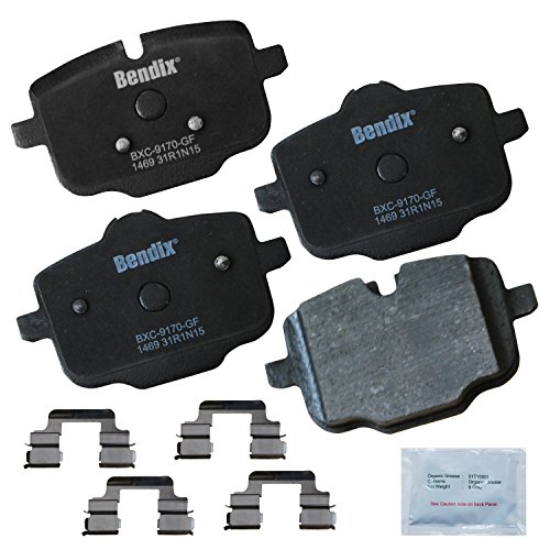 Image of Bendix Priority1 CFC1469 Ceramic Rear Brake Pads for Select Models BMW 535i, 540i, 540i xDrive, 550i, 550i 640i, 640i Gran Coupe, xDrive 650i, 650i Alpina B6 M2, M3, M4, M5, M6, M6 X3, X4