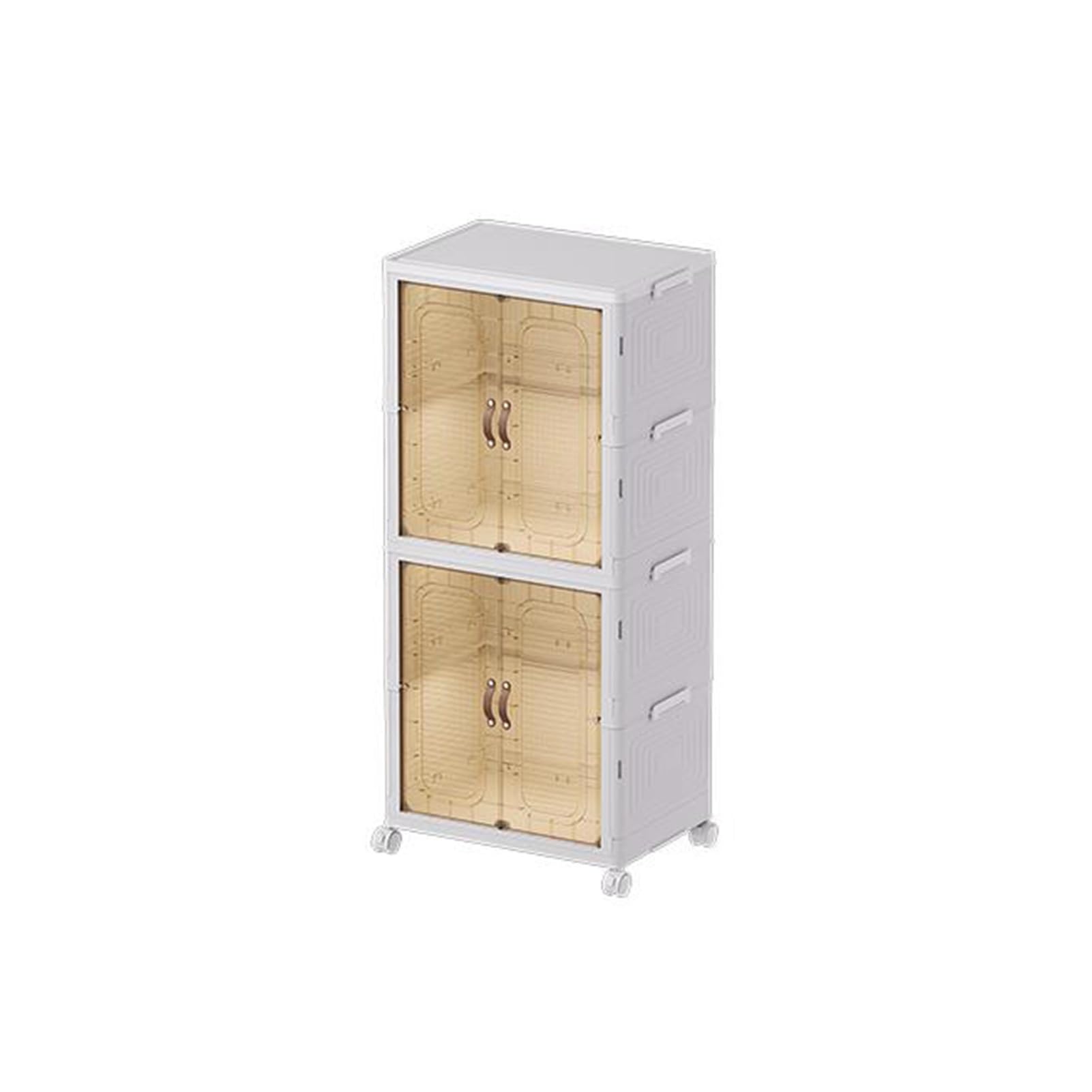 Cajas de almacenamiento de plástico para zapatos grandes organizador apilable de 2 niveles