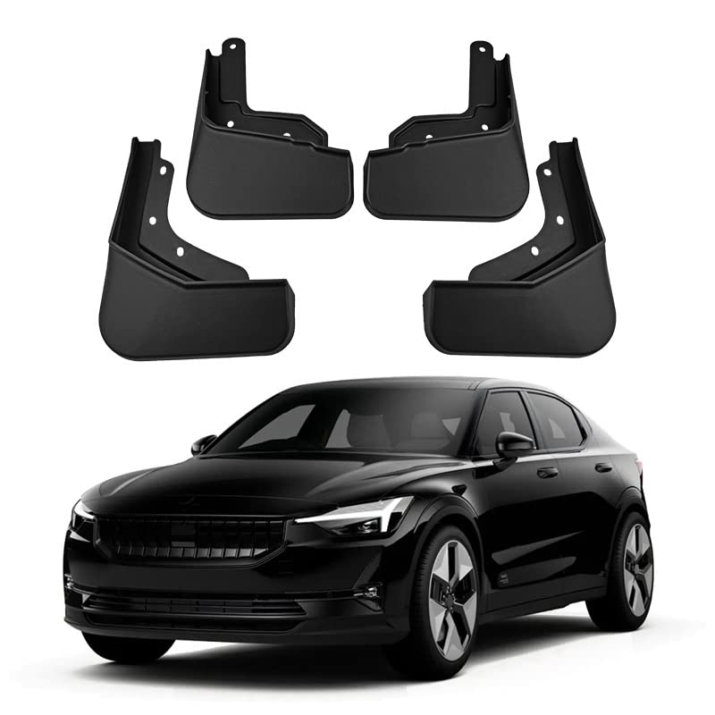 Auto Spatbord Spatlappen voor Polestar 2 2021 2023, Voor Achter Spatlappen, Volledige Bescherming Auto Accessoires, 4-Pc Set
