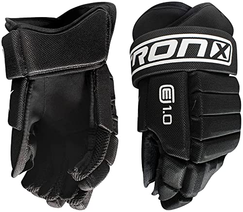 TronX E1.0 Ice Roller - Guantes de hockey para personas mayores y jóvenes (13 pulgadas)