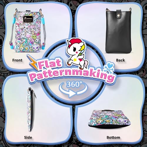 Tokidoki Official Licensed Leather Crossbody Bag with Adjustable Strap Phone Bag Shoulder Bag Coin Purses for Women3