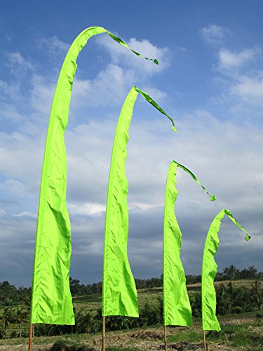 Bali-Fahne, Polyester, maigrün, 5 Meter