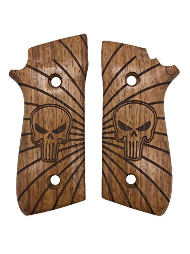 TPW28## New Taurus Pt92 Pt99 Pt100 Pt101 Decocker PT pt 92 99 100 101 Laser Skull Hardwood Hard Wood Checkered Grips Grips Handmade Birthday New Year Sport for Men