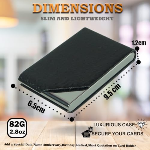 Image of Luxurious Vertical Card Holder -Unisex Design- RFID Blocking Ultrathin Stainless Steel 1 x 10 x 6 cm Size for 15-20 Business Card and 5-8 Card Debit Credit ATM Corporate Gift (Non-Customized)