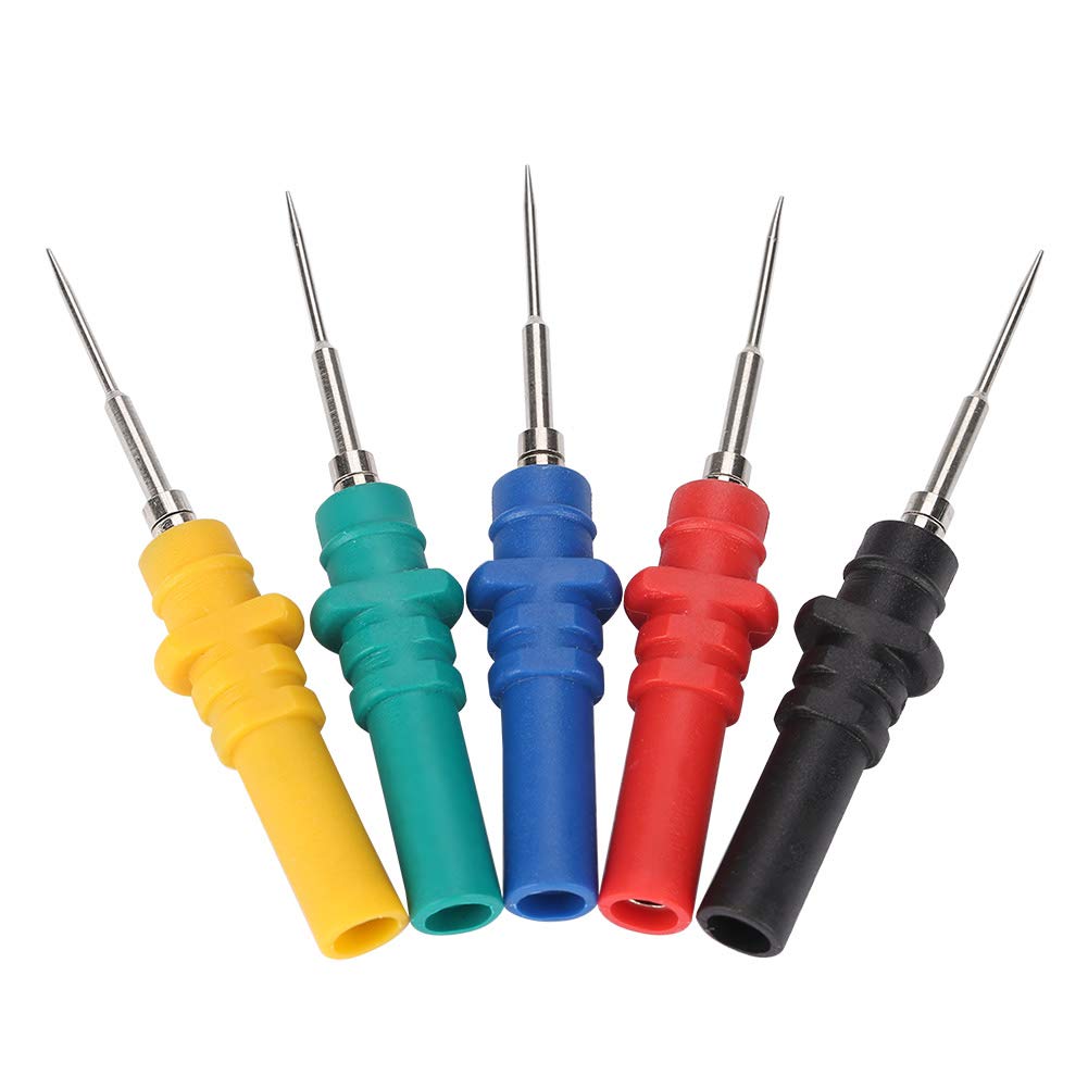 Oumefar Oscilloscope automobile Acupuncture Probe Non Destructive Pins Set Diagnostic Test Isolation Piercing Needle Repair Tools for Car Tester