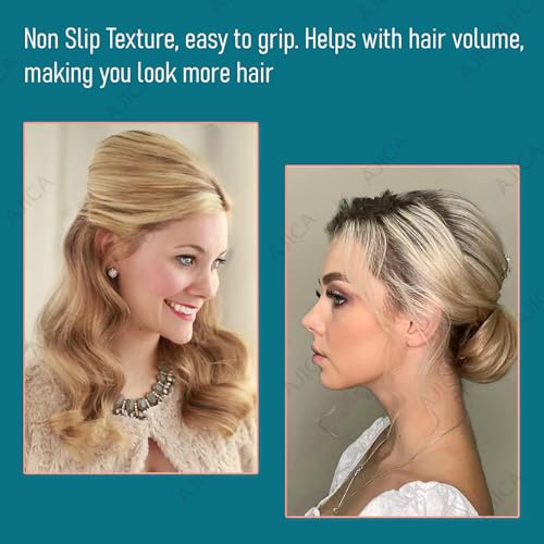 Image of AJICA Charming Bump It Up Volumizer Hair Base Perfect Black Hair Puff Volume Pad for Women Head Cushion with Fluffy Hair Puff, Bun Bump, Princess Styling Hair Bun and Crown Shapers for Women and Girls Accessories (Pack of 3)