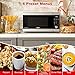Galanz Microwave Oven ExpressWave with Patented Inverter Technology, Sensor Reheat, 10 Variable Power Levels, Express Cooking Knob, 1100W 1.6 Cu Ft Stainless Steel GEWWD16S1SV11