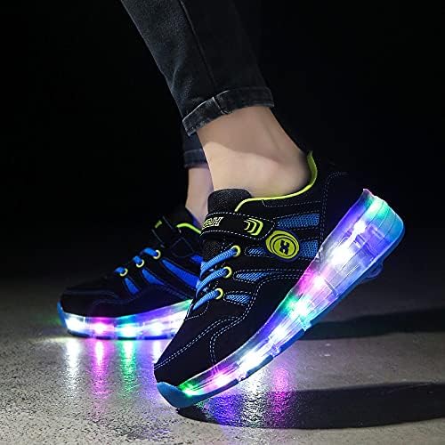 Qneic Roller Shoes Light Up Wheels Shoes
