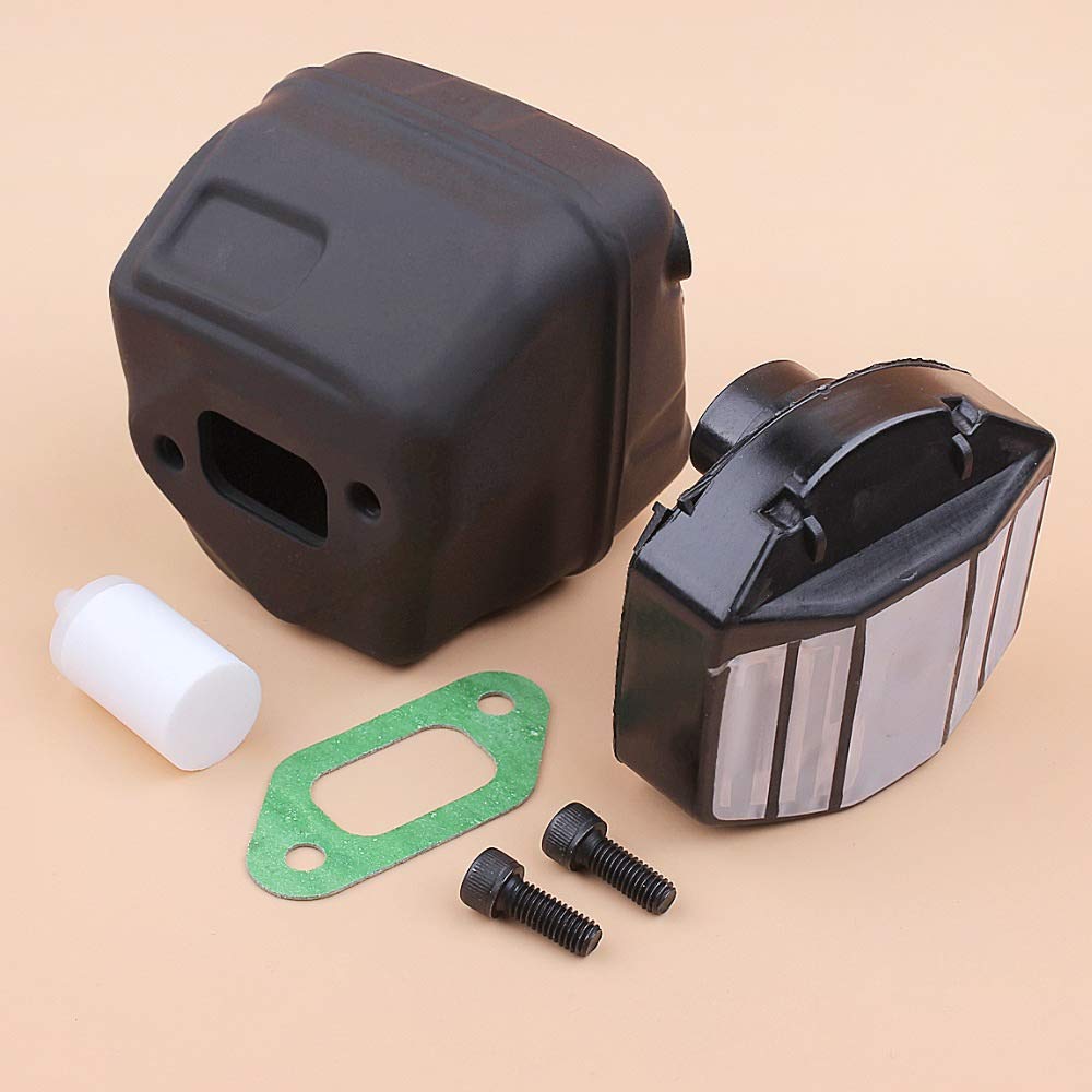 Tiempo Beixi Silenciador de Escape de Aire de Tornillo de Juntas Juego de Filtro Compatible con Husqvarna 357XP 357 359 2159 Jonsered CS2156 CS2159 de la Motosierra de Cadena Sierras de recambios