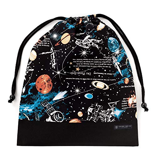 体操服袋 男の子 巾着袋 大 体操服入れ 小学生 お着替え袋 大きめ 宇宙(銀河系) カラフルキャンディスタイル N3380300