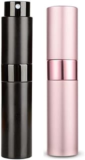 WeddHuis 2 Pcs 8ml Atomizador Perfume Recargable, Perfumador Dispensador de Viaje, Spray Pulverizador Pequeño para Colonia