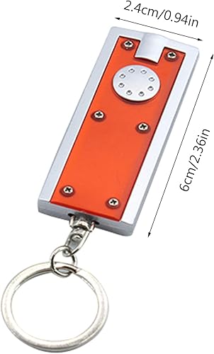 Miniatura 8 de 4Pcs Led Keyring Torches Bright Outdoor Waterproof Flashlight Torches Keyring Small Flashlight for Hiking Camping