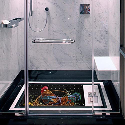 Tapis de bain antidérapant PVC pour douche sécurisée senior et bébé
