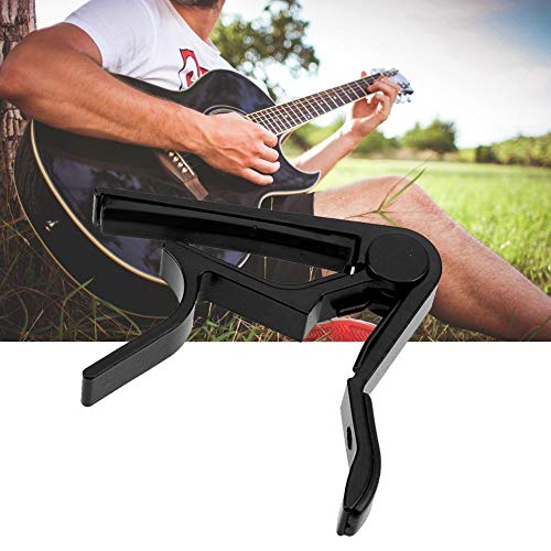 U/K Alloy Tune Clamp Key Trigger Capo pour guitare électrique acoustique Noir - Les Beatles, Paul McCartney, John Lennon, RIngo Starr, George Harrison U/K Alloy Tune Clamp Key Trigger Capo pour guitare électrique acoustique Noir – Image 7