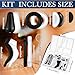 Konohan 50 Pcs Eyeglasses Retainers Sets, 12 Pairs Anti Slip Adhesive Glasses Nose Pads 4 Round Ear Grips 4 Silicone Ear Hooks Holders 4 Glasses Temple Tips Sleeve for Repair (Multicolor)