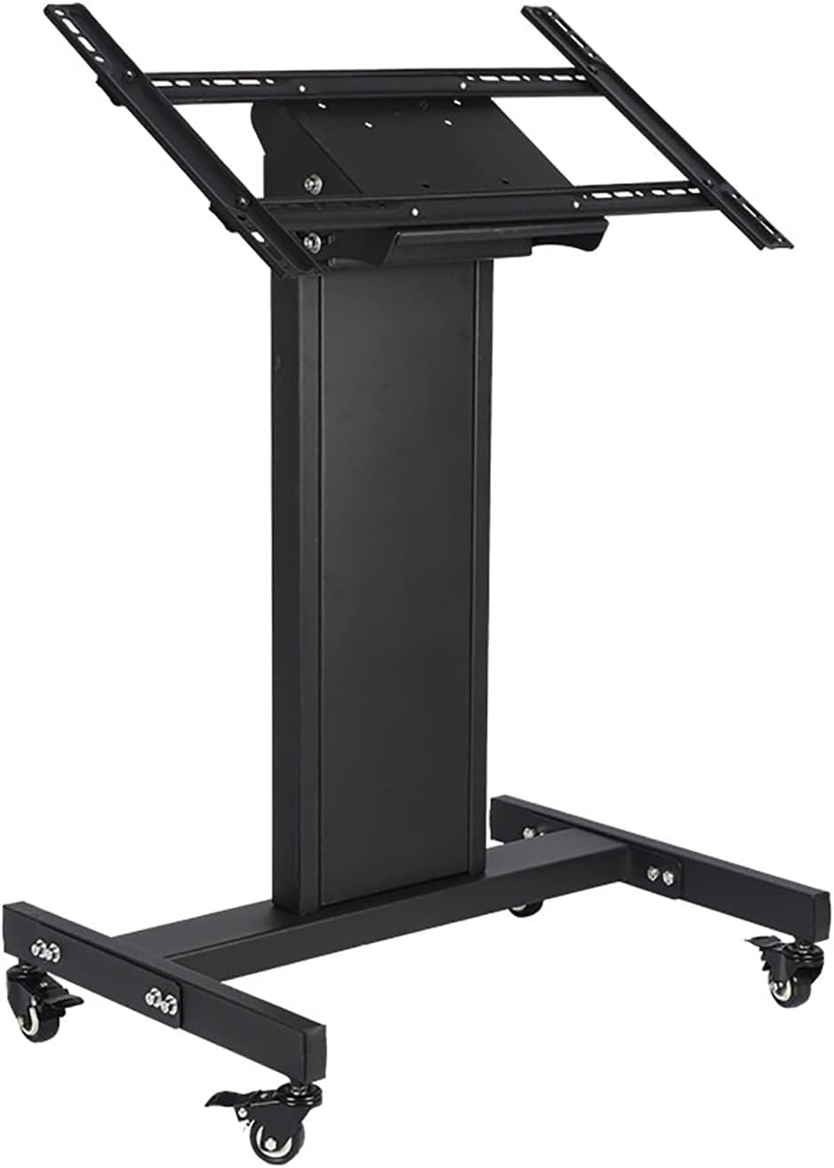 HPTHLY Mobile Tv Cart,Max Vesa 600X400Mm Tv Cart Rolling Tv Stand With Height Adjustable,For 32-65 Inch Led Smart Tvs Up To 45Kg/99Lbs Tv Mount Tv Stand