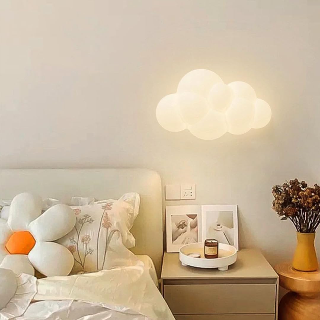 Lampa ścienna 3D LED z efektem chmury dla pokoju dziecięcego, lampka nocna, światło dekoracyjne, lampa ścienowa do sypialni, salonu, schodów, 18 W, 3 tryby oświetlenia