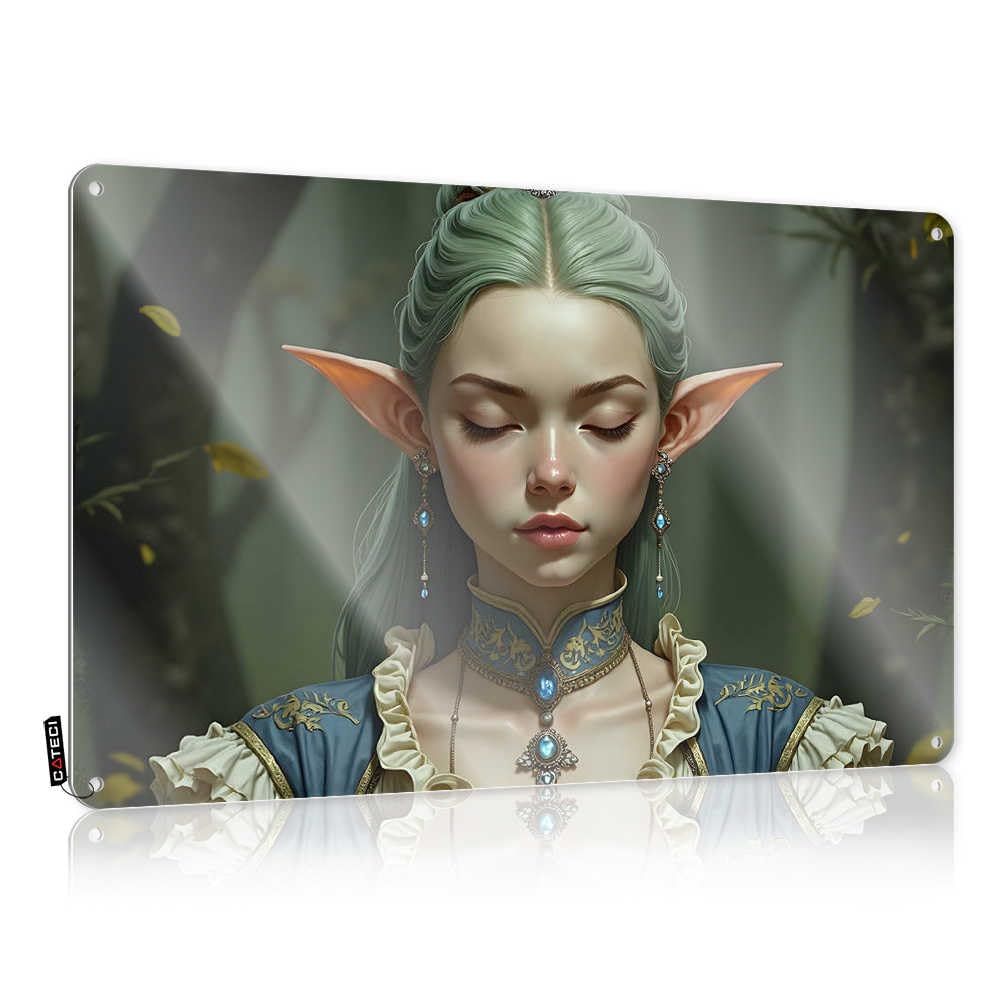 Fzfn Colour Home Tin Metal Sign Rustic Decor | Elven Beauty In A Fantasy Forest Setting Cool Metal Wall Decor For Outdoor Bar Home(20X30cm)