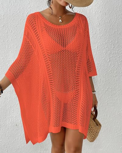 Bsubseach Women's Swimwear Cover Ups for Bathing Suit Crochet Swimsuit Coverup Knit Beach Dresses Vacation Outfits4