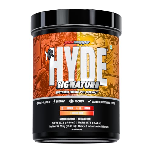 Image of ProSupps Mr Hyde Pre Workout, Golden Rush, 3 Flavours in 1, 50 Servings