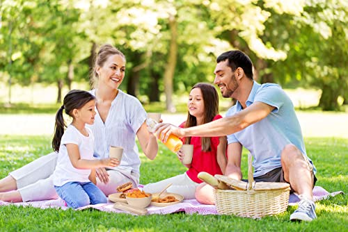 Foodle Wheat Straw Dinnerware Sets For 4 - Lightweight & Unbreakable Dishes - Microwave & Dishwasher Safe - Perfect For Camping, Picnic, Rv, Dorm - Plates, Cups And Bowls - Great For Kids & Adults #TOP3