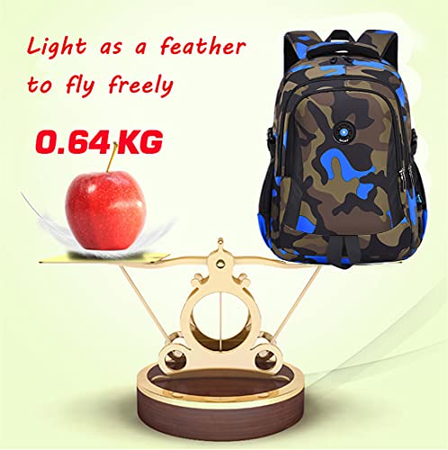 Image of Ladyzone Camo School Backpack Lunch Box Set Lightweight Schoolbag Travel Camp Outdoor Daypack