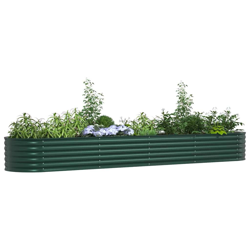 vidaXL Galvanized Steel Planter