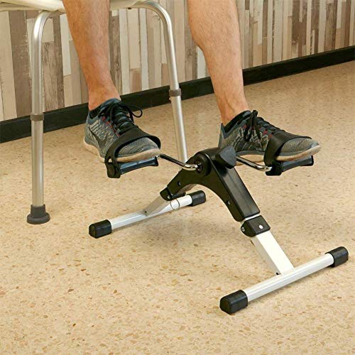 Image of Pedal Exercisers Mini Exercise Bike Foot Pedal Exerciser Foldable with Electronic LCD Display Fit Arm and Leg Body Portable Exercise Indoor Fitness Bicycle