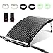 Vigevee Sonnenkollektor Poolheizung, 113x69x35cm Solarheizung Maximaler Durchfluss 10000 L/h, Pool Heizungen Solaranlage für Warmwasser, Gartendusche, Pool
