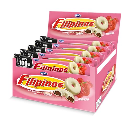 Biscuits Filipinos saveur aux fruits rouges - Biscuit recouvert de chocolat blanc - 118 g