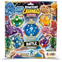 CRAZE Stretchy Legends Mini Multipack Battle, Pack de 5 Figuras
