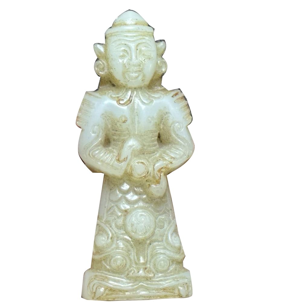 Figurine Jade Pei antique : collection d'objets anciens authentiques en pierre naturelle