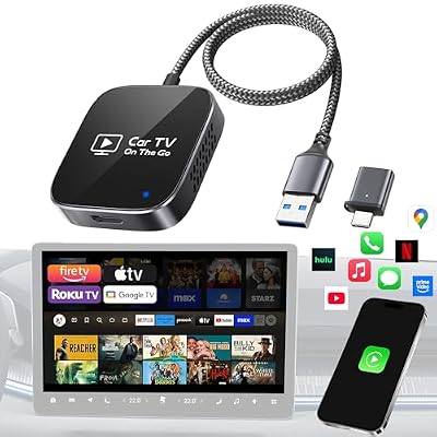 2-in-1 Wireless CarPlay Adapter & Autolink Pro 2026[Car TV Mate,Metal Case]