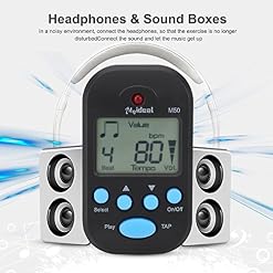 Dilwe M50 Mini Métronome Numérique LCD pour Instruments de musique Noir – Image 3