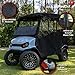 RED DOT Premium Golf Cart Enclosure Compatible with EZGO Liberty Personal Vehicles | Black AllGuard Stain Resistance Fabric | Compatible with Factory Modular Top