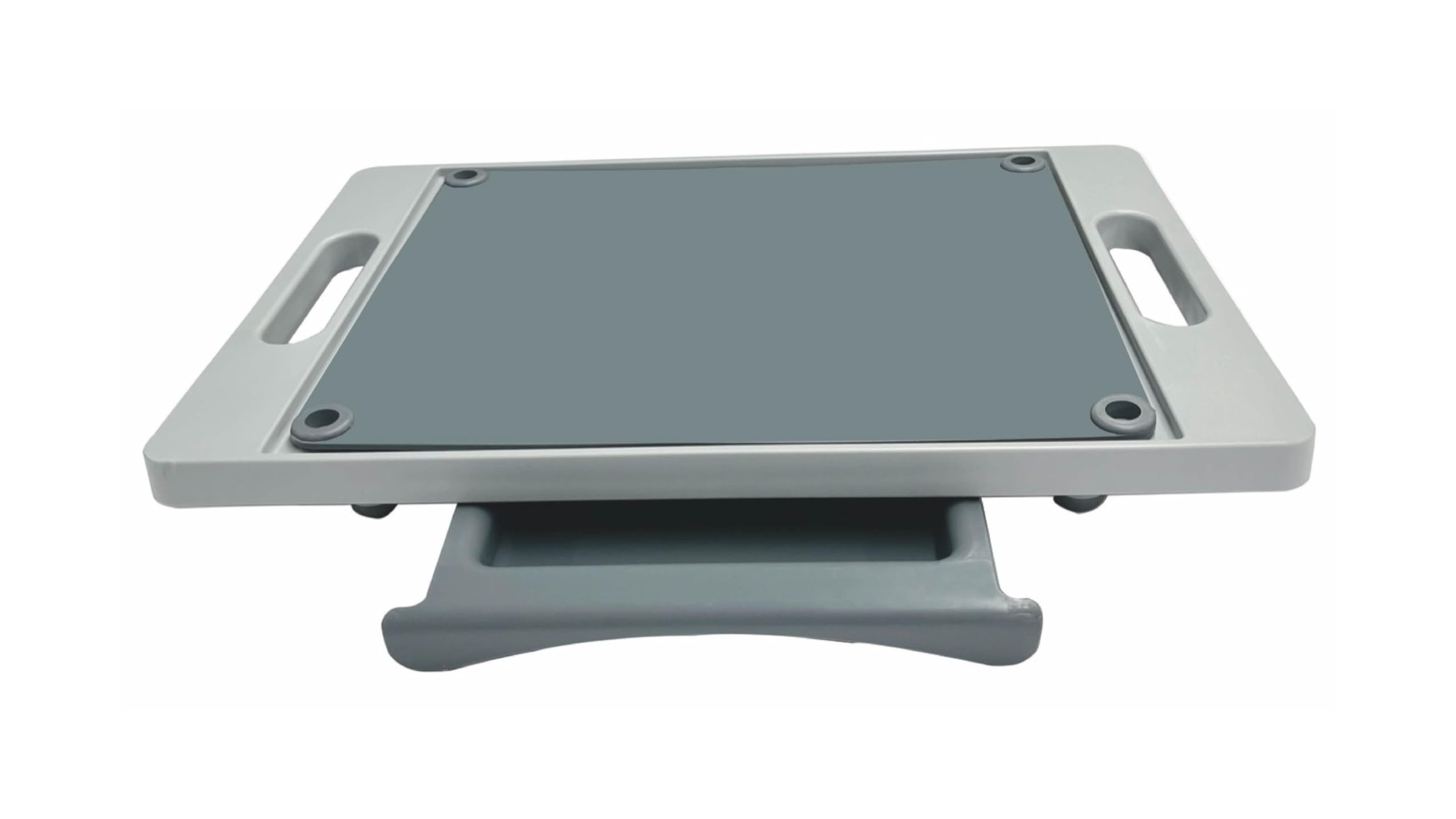 Karving King BPA Free Large Plastic Meat Cutting Board with Juice Groove, Spikes, Drip Tray, Removable Cutting Board, Original Version - Grey