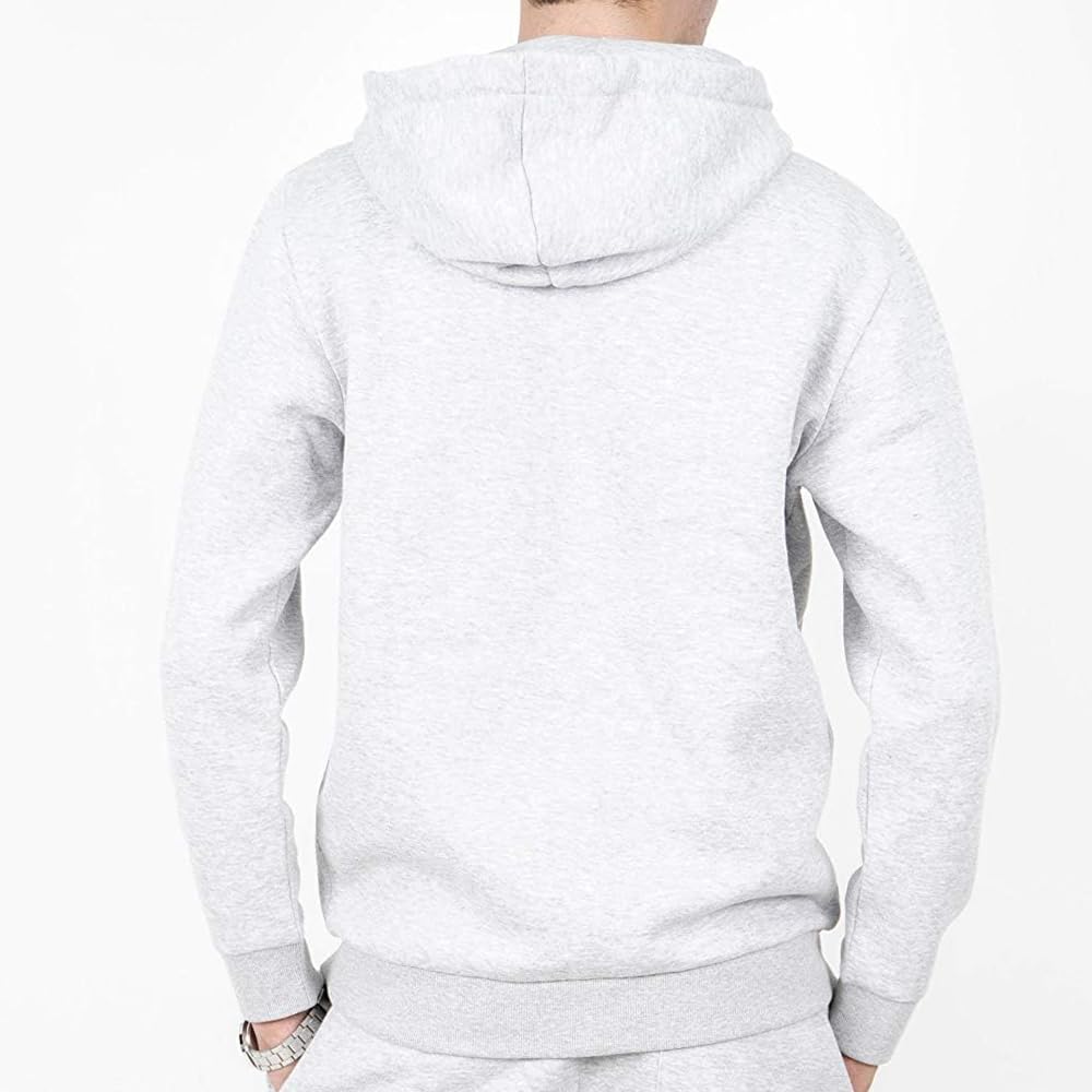 NOROZE Contraste de Cuerda Forro Polar Gimnasio Conjunto del Chándales Pantalón Jogging Capucha Sudaderas para Hombre Talla S M L XL XXL