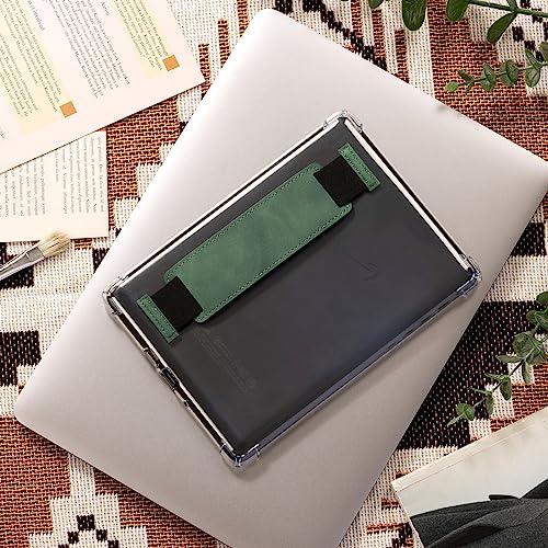 Image of CoBak Clear Case & Hand Strap for 6.8 inch E-Reader 11th Gen 2021-Lightweight Scratch-Proof Silicone Back Cover.Emerald