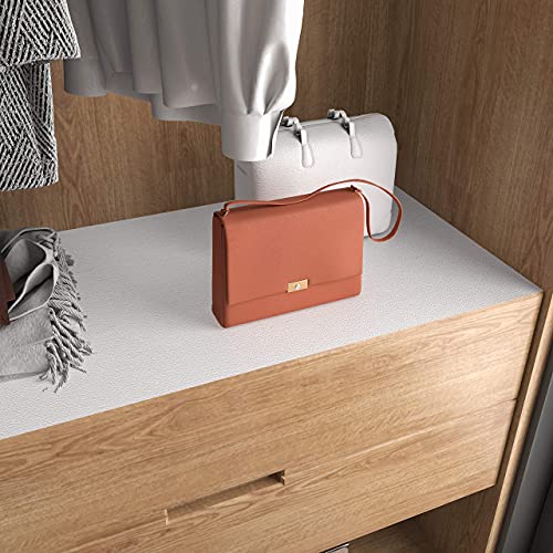 Stickyart White Wallpaper Roll Peel And Stick Faux Leather Wallpaper Removable Solid Color Contact Paper Matte Lychee Pattern Leather Effect Wallpaper For Shelf Liners Desks Top Waterproof 12"X160" #TOP3