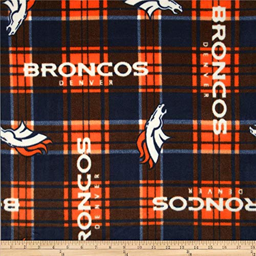 Amazon.com: NFL Fleece Denver Broncos Blue/Orange, Fabric by the Yard :  Sports u0026 Outdoors