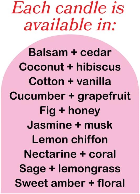 Vista 4 de Cool Girl Candles Vela perfumada con síndrome de Lucky Girl Coco + Hibiscus Preppy Pink Decoración estética de habitación pastel danés Y2K regalo